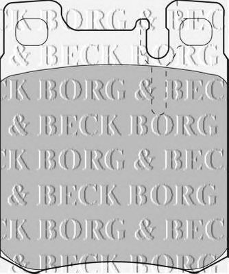 BORG & BECK bbp1462 -  Комплект тормозных колодок, дисковый тормоз